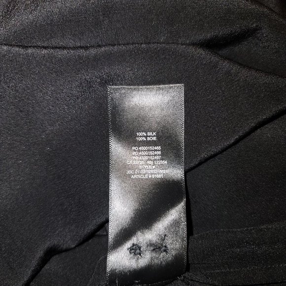 Aritzia Babaton Notion Black Silk Blouse Size Small - Picture 8 of 15